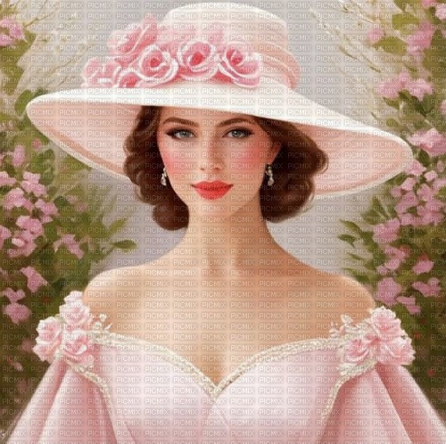portrait of a woman with hat - ingyenes png