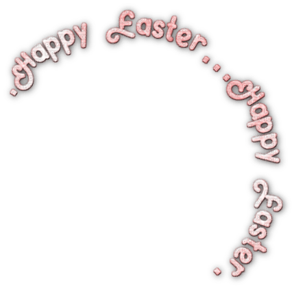 soave text happy easter pink - png gratis