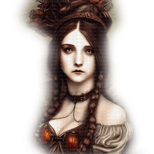kikkapink autumn gothic woman steampunk - png gratis