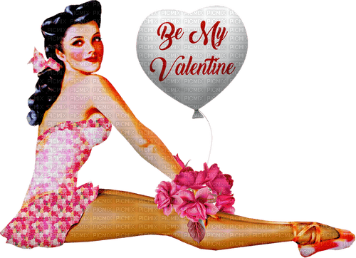Valentine Woman - zdarma png
