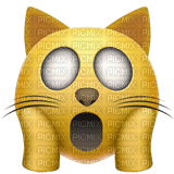 Screaming cat emoji - png grátis