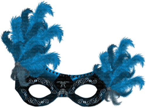 maske blau blue - zadarmo png