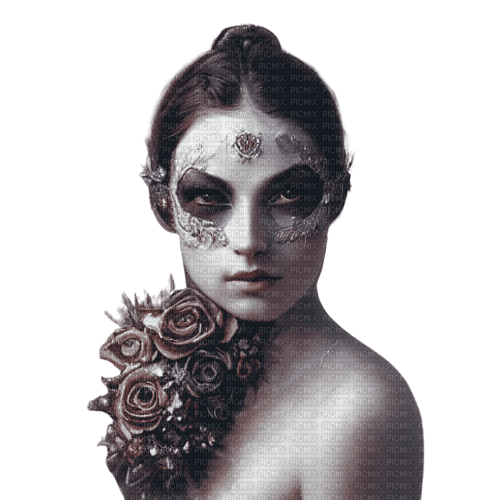 kikkapink gothic girl woman fantasy mask - ilmainen png