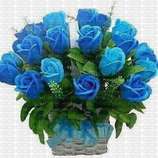 Kék virág - zdarma png
