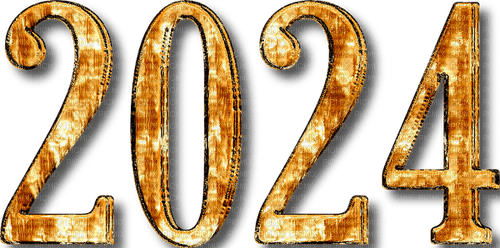 sm3 gold 2024 text year numbers image - Free PNG