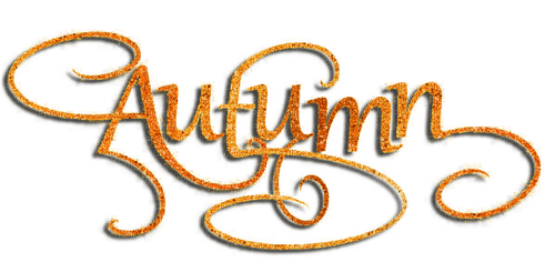 autumn glitter text kikkapink - png gratis