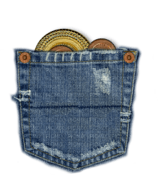 Jeans Gold Blue - Bogusia - PNG gratuit