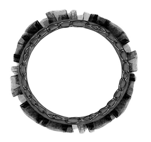 kikkapink deco scrap gothic circle frame - png gratis