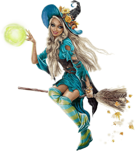 Halloween. Women. Witch. Leila - Free PNG