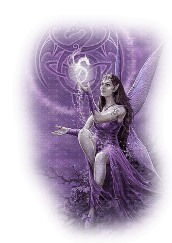 purple fairy woman kikkapink - ücretsiz png