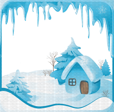 snowy fairy tale landscape - besplatni png