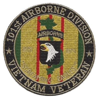 101st Airborne Infantry Division Patch Vietnam Veteran PNG - darmowe png