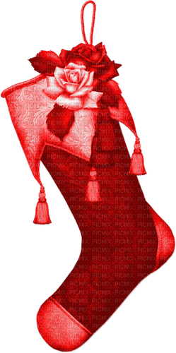 Stocking.Roses.Red - PNG gratuit