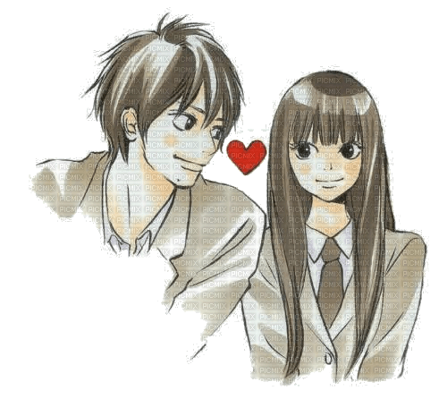 Sawako and kazehaya ❤️ elizamio - ingyenes png