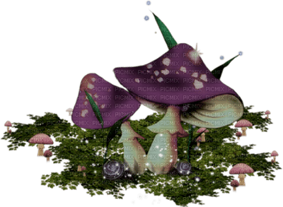 Fairy, Fairies, Mushroom, Mushrooms, Fantasy, Purple - Jitter.Bug.Girl - PNG gratuit