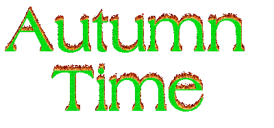 Kaz_Creations Animated Text Autumn Time - Ingyenes animált GIF