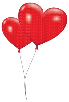 Kaz_Creations Valentine Deco Love Balloons Hearts - besplatni png