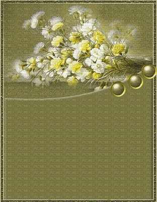 background-yellow-flowers-bg-by-minou52 - png ฟรี