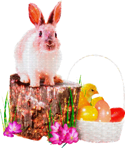 Easter hare by nataliplus - Darmowy animowany GIF
