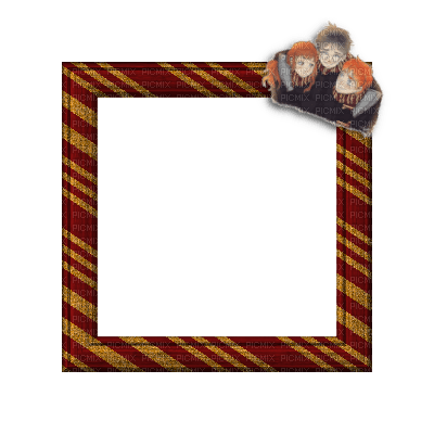 Small Red/Yellow Frame - zdarma png