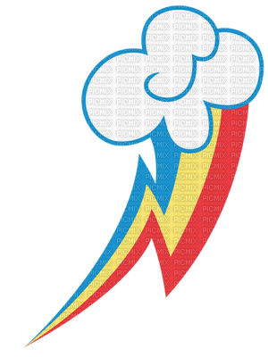 Rainbow dash mark - PNG gratuit