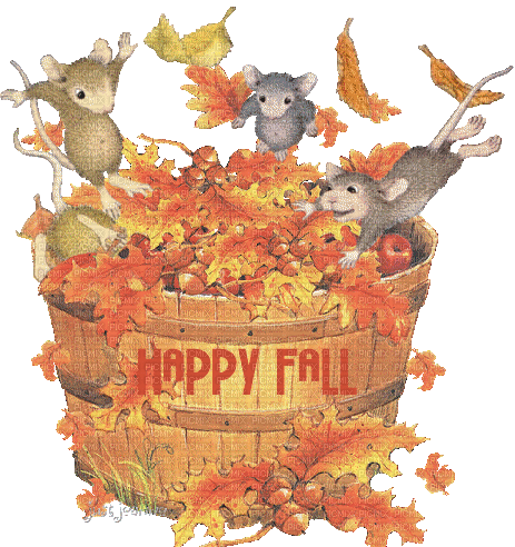 Herbst, Mäuse - 免费动画 GIF