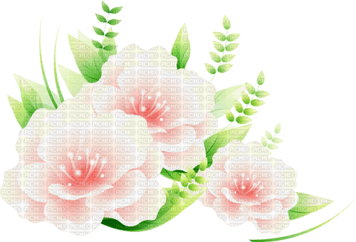 pink flowers 3 - zadarmo png