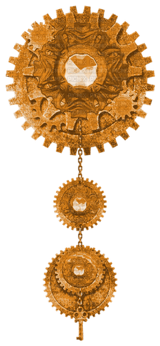 Steampunk.Gears.Brown - Free PNG
