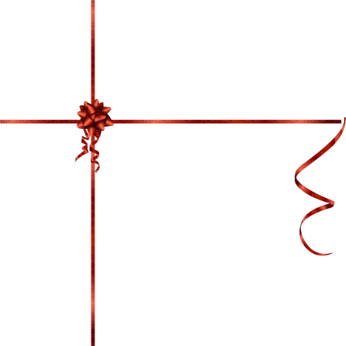 Ribbon Bow Christmas Present Red Jitter.Bug.Girl - PNG gratuit