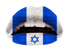 Kaz_Creations Lips Israel Colours - PNG gratuit