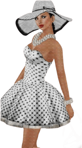 kikkapink woman fashion polka dots dot - png gratuito