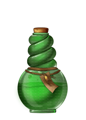 Bottle.Potion.Magic.Green - ücretsiz png