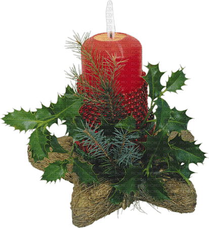 gala Christmas candle - png grátis