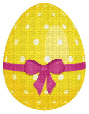 YELLOW EASTER EGG - PNG gratuit