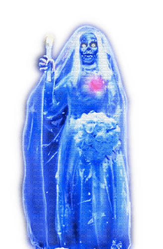 Rena blue Gothic Ghost Bride gruselig - zdarma png