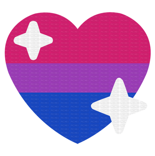 Bi Pride heart emoji - zdarma png