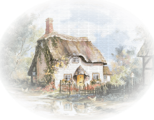 spring background house vintage - ilmainen png
