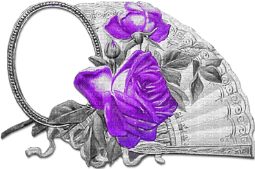 soave deco vintage fan flowers rose victorian - darmowe png
