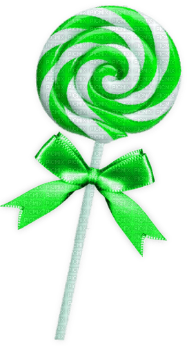 Christmas.Lollipop.White.Green - 免费PNG