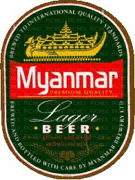 GIANNIS TOUROUNTZAN - MYANMAR BEER - Ingyenes animált GIF
