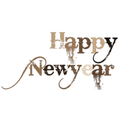 Happy New Year - PNG gratuit