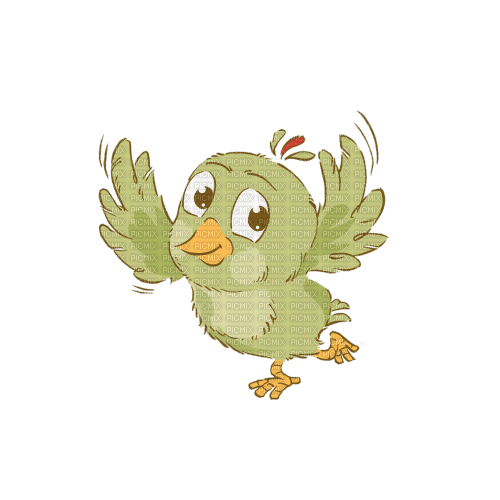 Oiseaux Vert:) - Бесплатный анимированный гифка