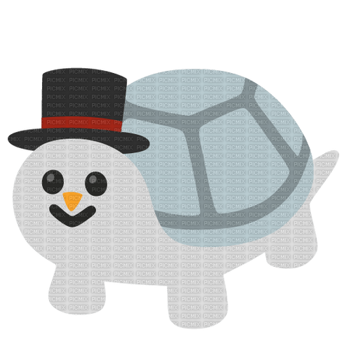 Emoji Kitchen snowman turtle - kostenlos png