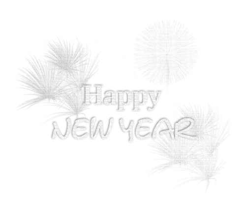 Happy new Year.White.text.Victoriabea - besplatni png