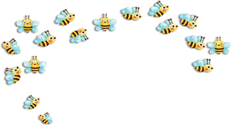 soave bee honey deco scrap - Free PNG
