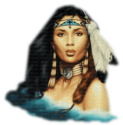 American Indian woman bp - png gratis