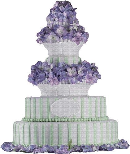 Purple Wedding Cake - Zdarma animovaný GIF