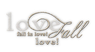 soave text love fall in  sepia - PNG gratuit