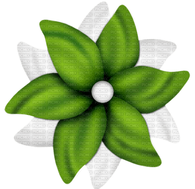 Kaz_Creations Green Scrap Deco Flower - PNG gratuit