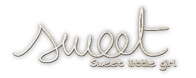 soave text sweet little girl sepia - 無料png